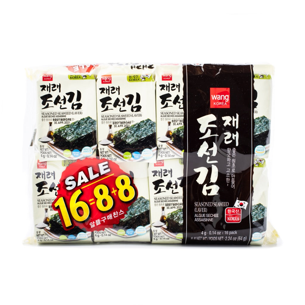 Wang Seasoned Seaweed Laver 16Pk