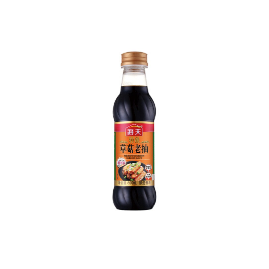 海天Haitian Premium Dark Soy Sauce with Mushroom Flavour 500ML