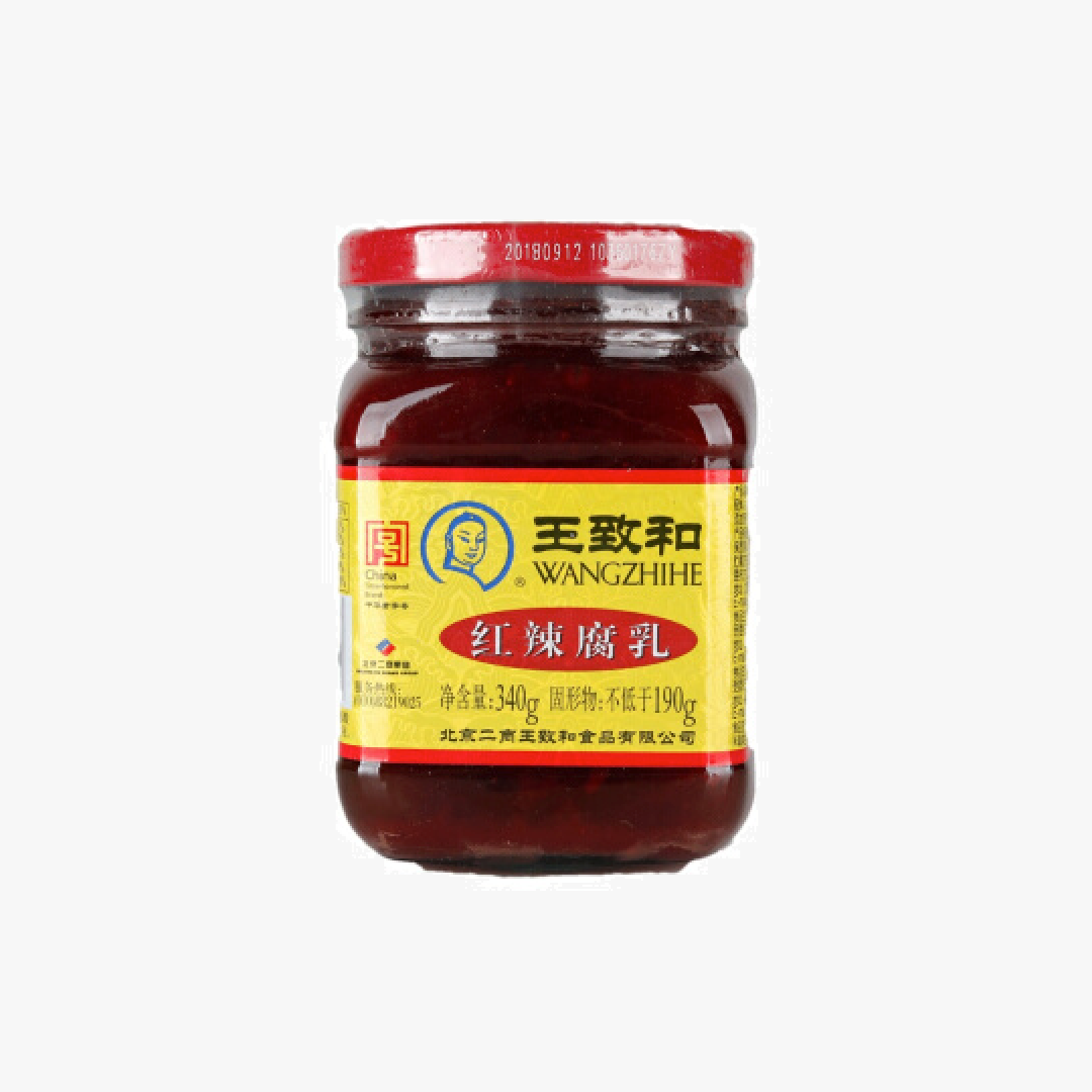 WZH Hong La Red Spicy Fermented Bean Curd 340G