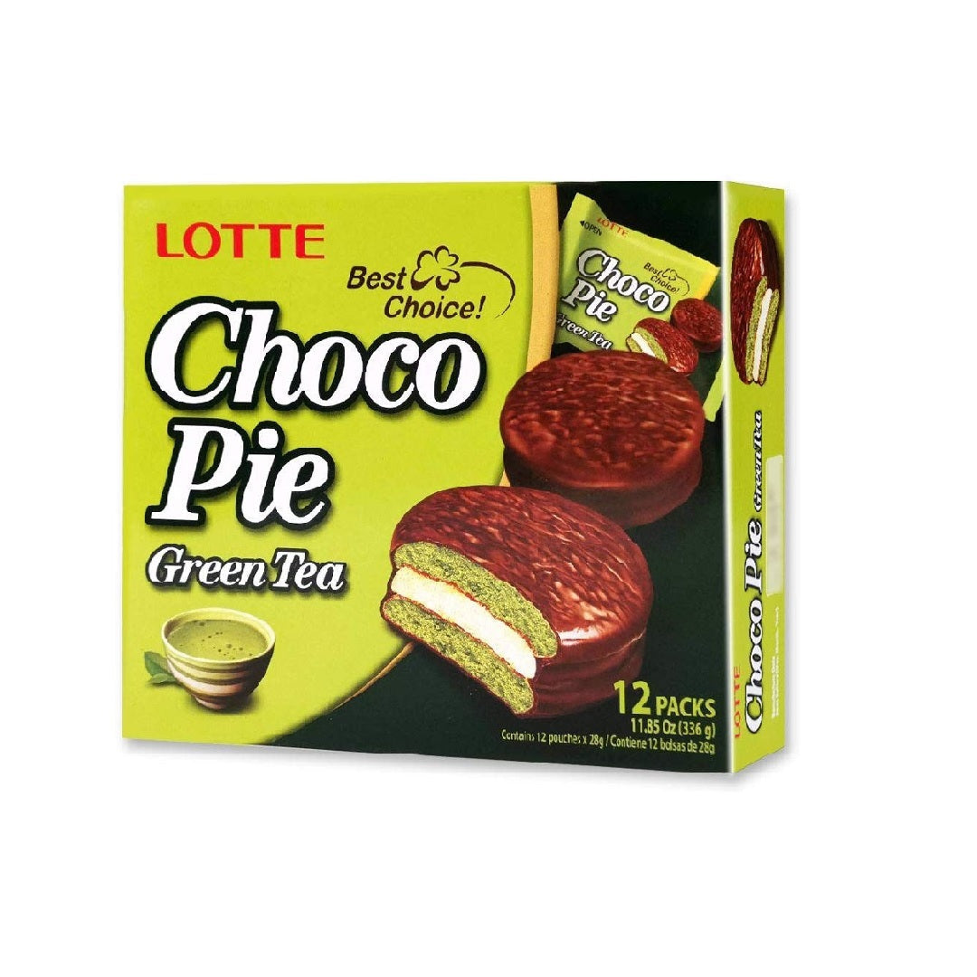 Lotte Choco Pie Green Tea 336G