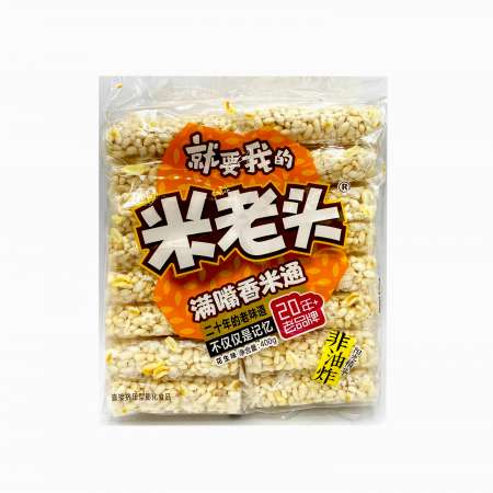 Mlt Rice Cracker Sesame/Pea 400G