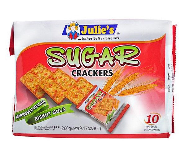 Julie's Sugar Crackers Bisc 260 G