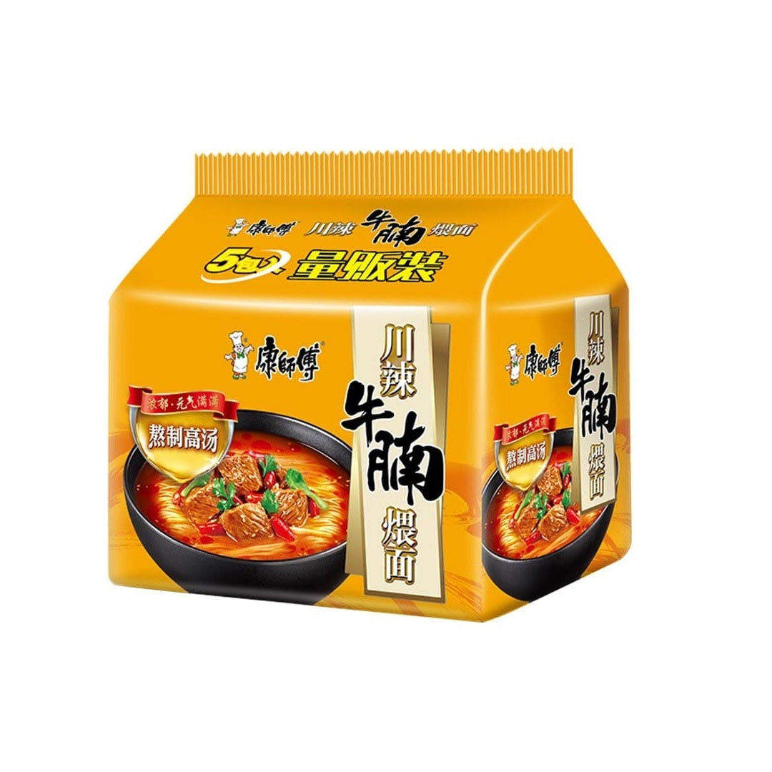 康师傅KSF Szechuan Style Intant Noodle With Beef Brisket 117G*5PK