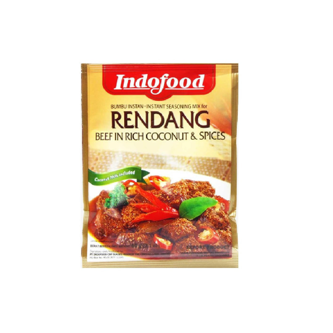 Indofood Rendang Seasoning Mix Beef in Coconut & Spices 60G