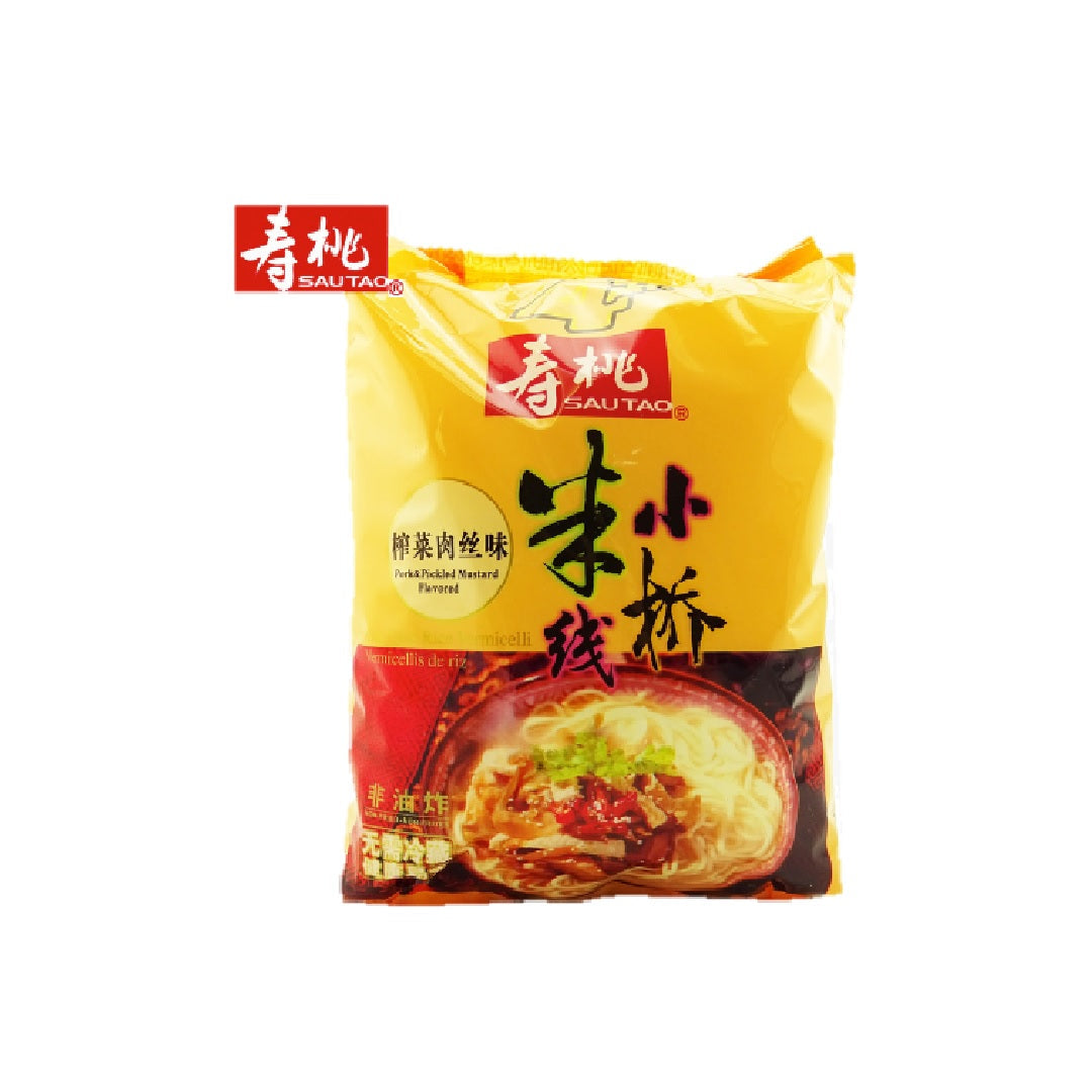 寿桃Sautao Non Fried Rice Vermicelli Pork & Pickled Mustard Flavour 215G