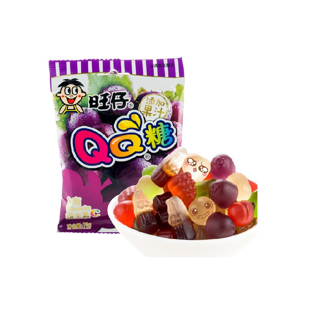 旺旺Wantwant Grape Flavour Gummy Candy 70 G