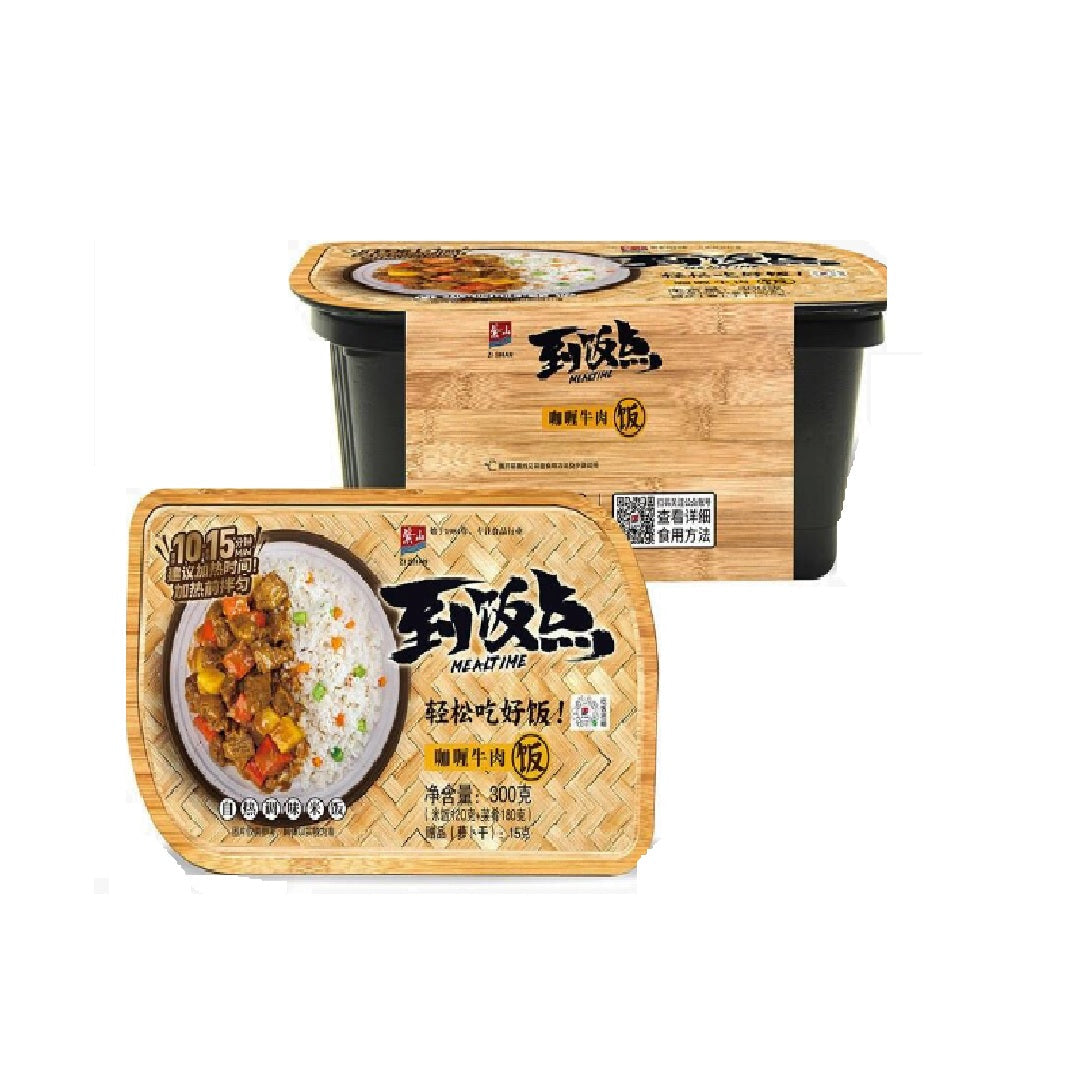 紫山Zishan Self-Heating Curry Beef Rice 300G
